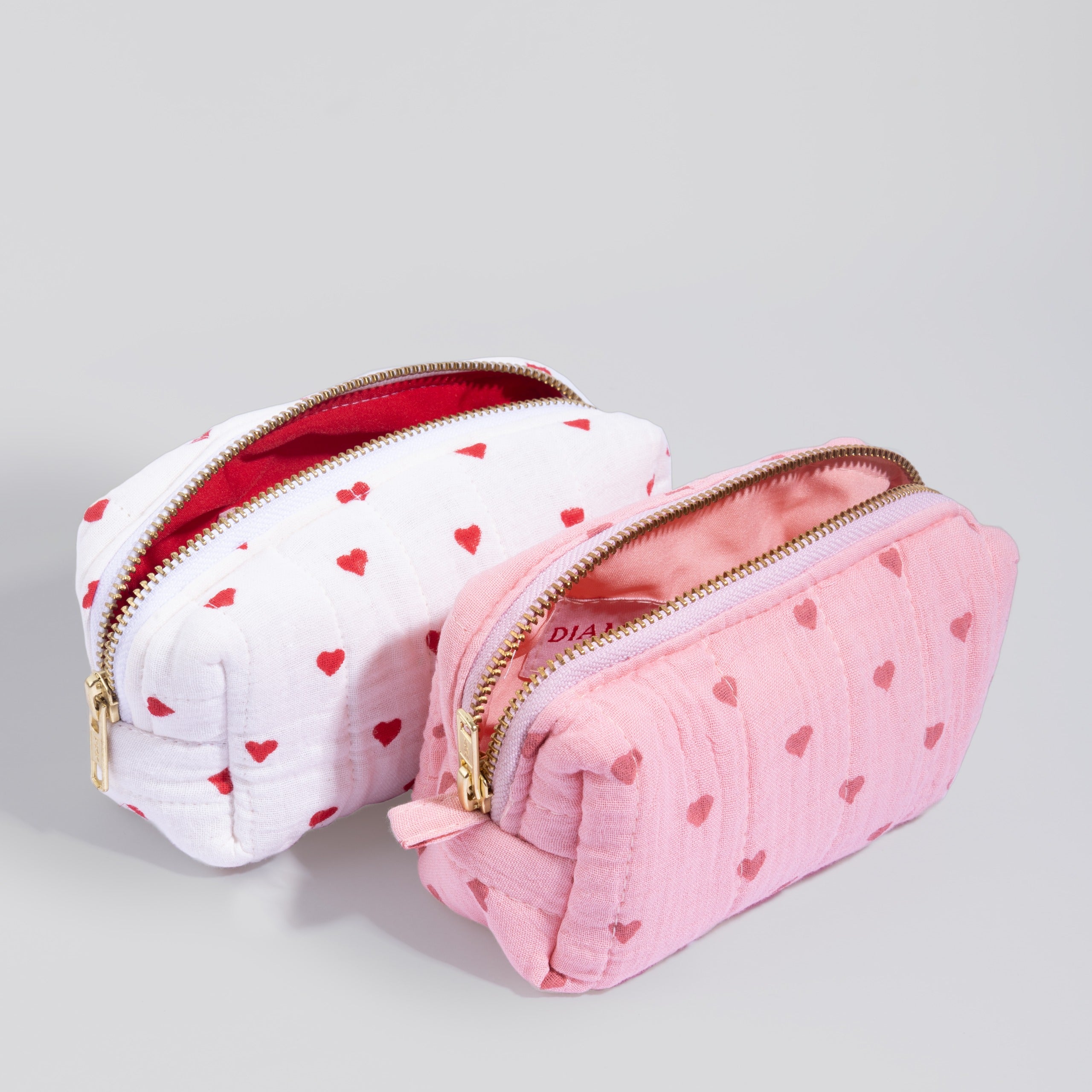 Mini Hearts All Over Pouch (Red)